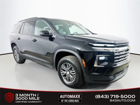 Black 2025 Chevrolet Traverse LT for sale in Summerville, SC