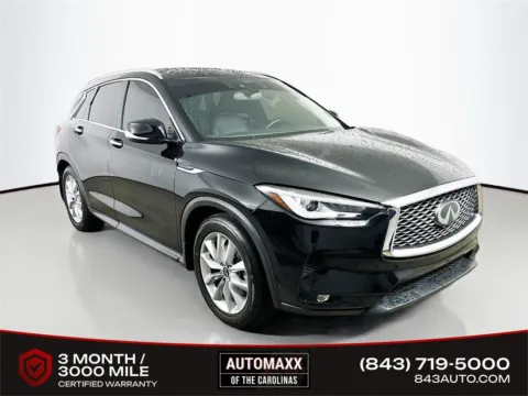 Black 2021 INFINITI QX50 LUXE for sale in Summerville, SC
