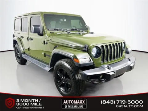 Green 2021 Jeep Wrangler Unlimited Sahara Altitude for sale in Summerville, SC