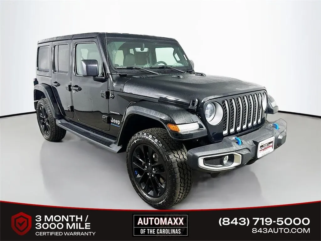 Black 2023 Jeep Wrangler Sahara 4xe for sale in Summerville, SC