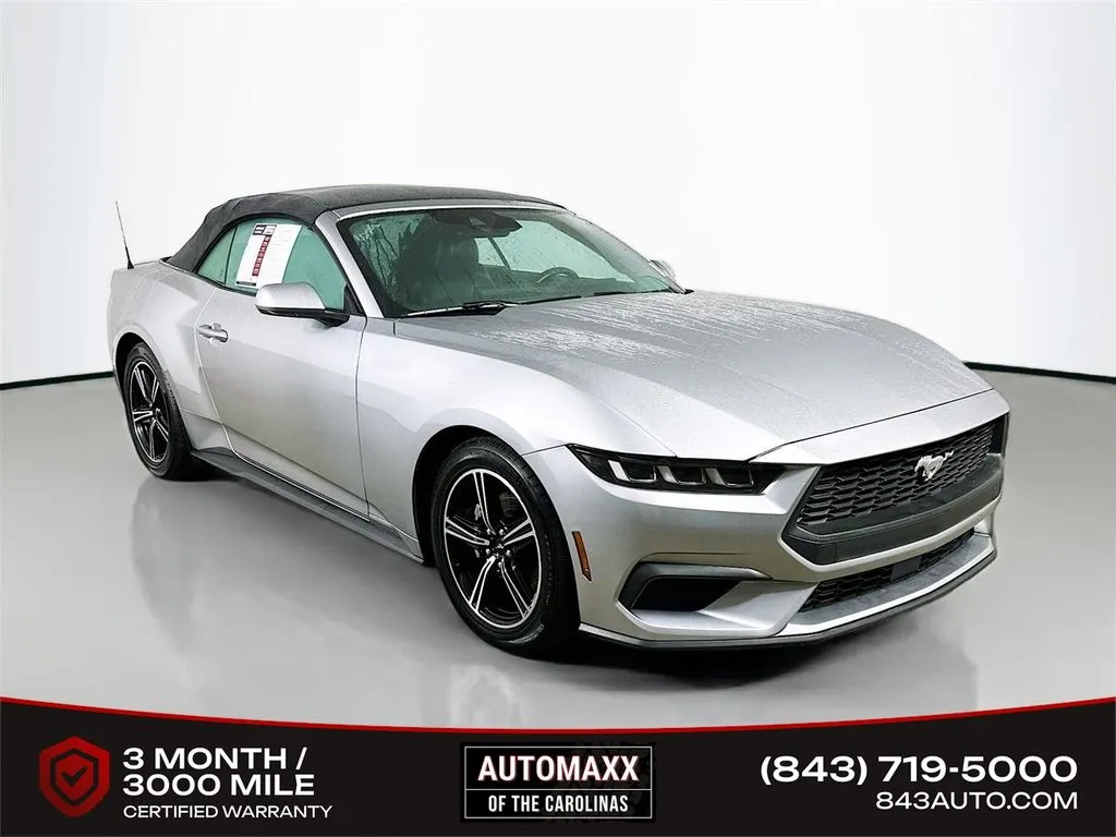 Silver 2024 Ford Mustang EcoBoost Premium for sale in Summerville, SC