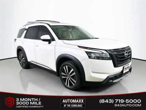 White 2024 Nissan Pathfinder Platinum for sale in Summerville, SC