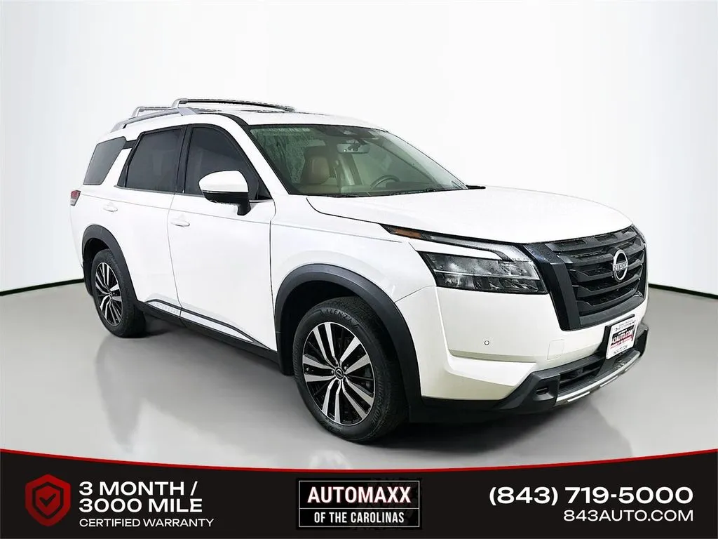 White 2024 Nissan Pathfinder Platinum for sale in Summerville, SC