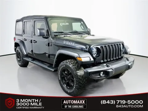 Black 2022 Jeep Wrangler Unlimited Willys for sale in Summerville, SC