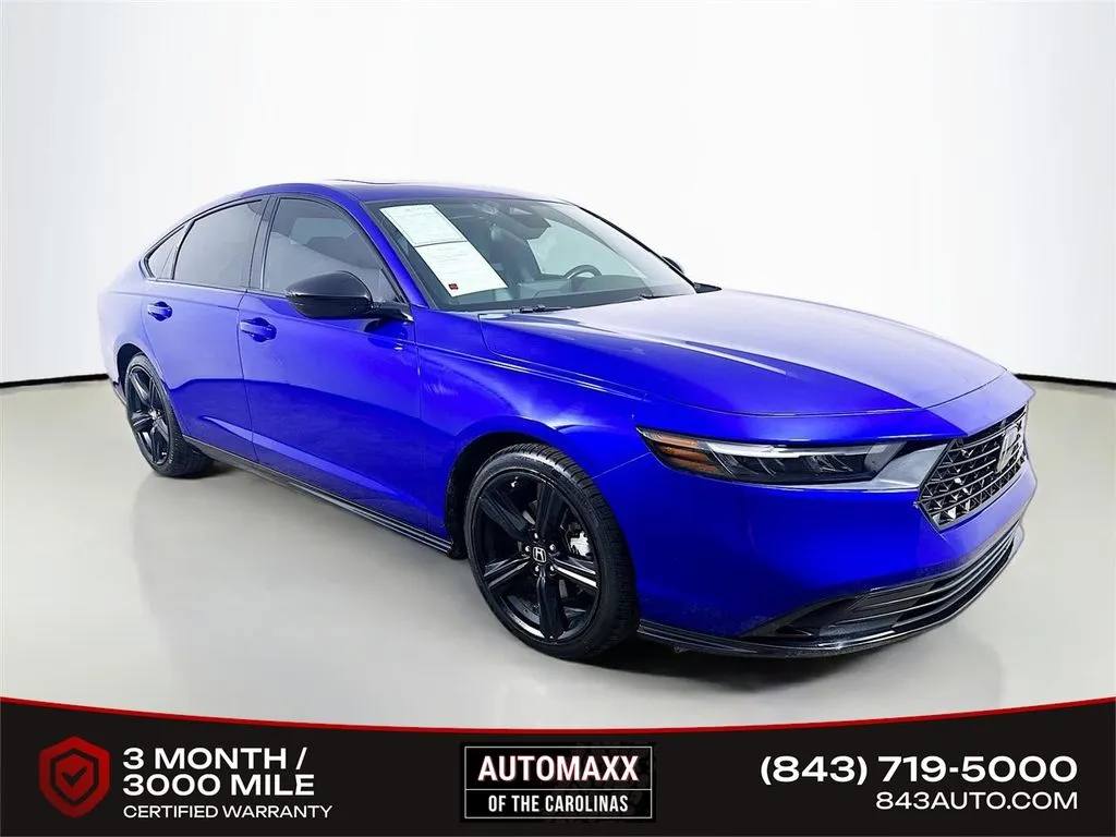 Blue 2024 Honda Accord Hybrid Sport-L for sale in Summerville, SC