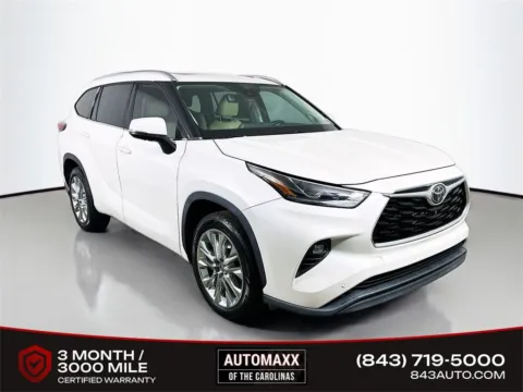 White 2021 Toyota Highlander Limited for sale in Summerville, SC