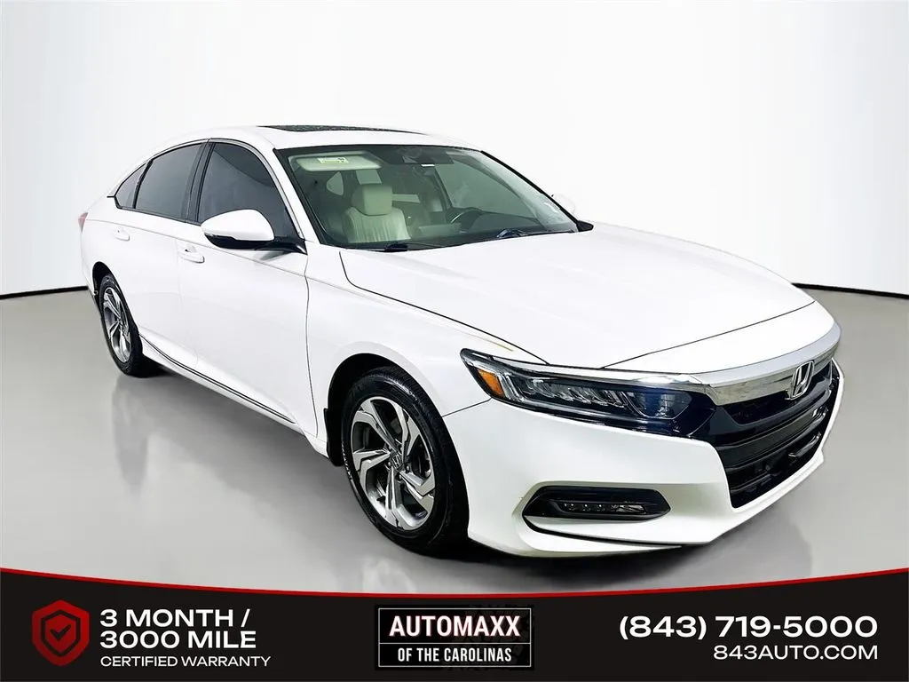 White 2019 Honda Accord EX-L for sale in Summerville, SC