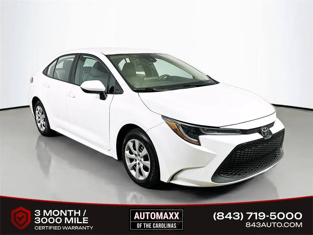 White 2022 Toyota Corolla LE for sale in Summerville, SC