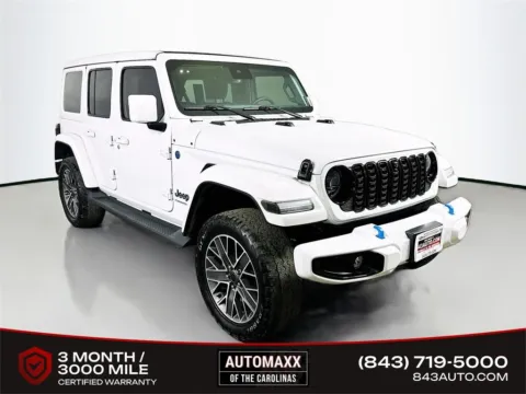 White 2024 Jeep Wrangler High Altitude 4xe for sale in Summerville, SC