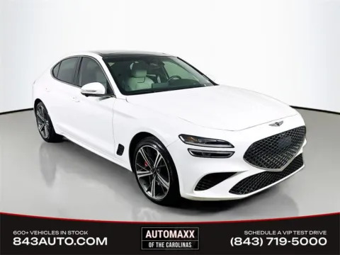 White 2025 Genesis G70 3.3T Sport Advanced for sale in Summerville, SC