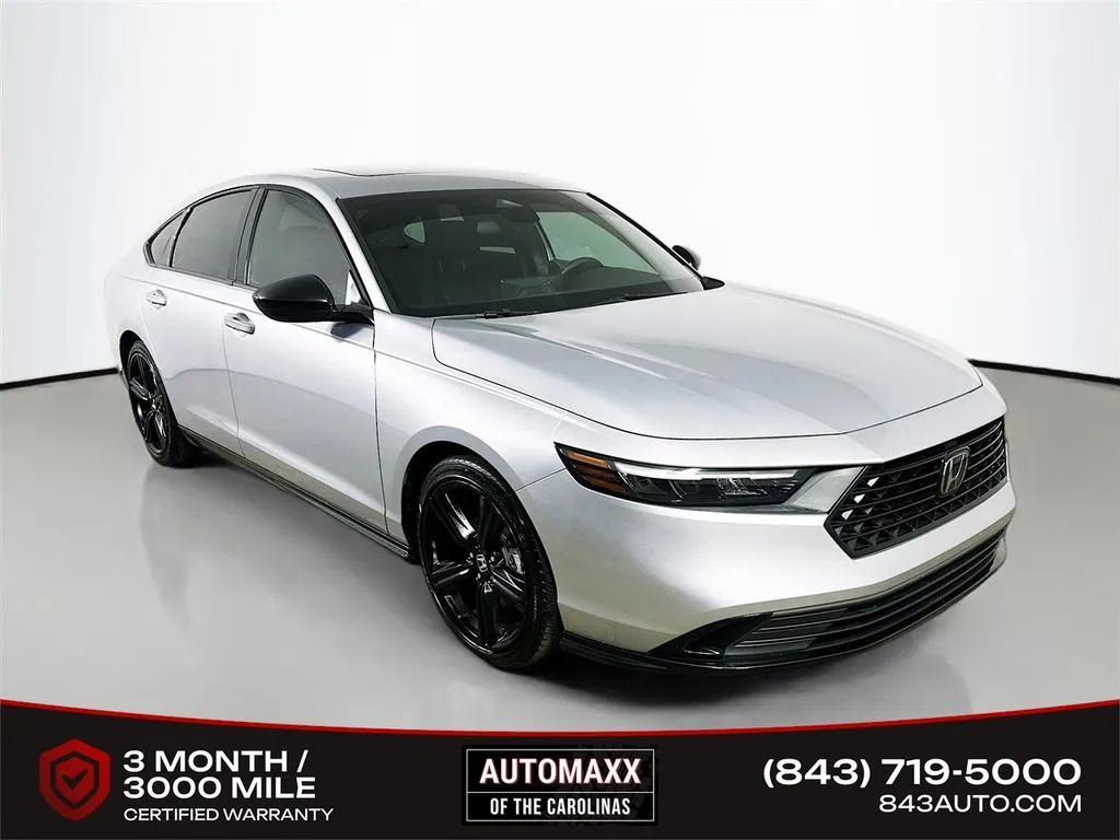 Silver 2024 Honda Accord Hybrid Sport-L for sale in Summerville, SC
