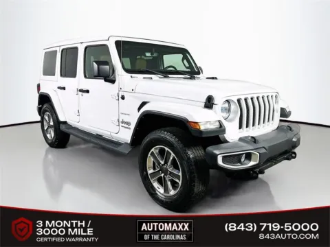 White 2022 Jeep Wrangler Unlimited Sahara for sale in Summerville, SC