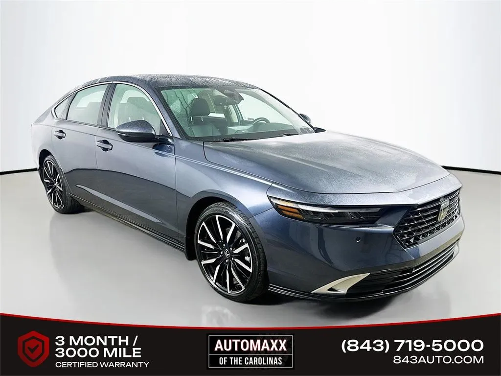Blue 2024 Honda Accord Hybrid Touring for sale in Summerville, SC