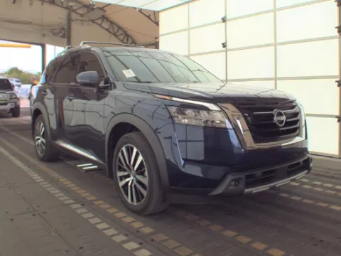 Blue 2024 Nissan Pathfinder Platinum for sale in Summerville, SC