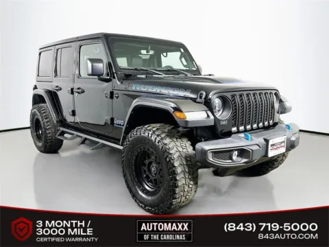 Black 2023 Jeep Wrangler Rubicon 4xe for sale in Summerville, SC