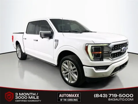 White 2021 Ford F-150 Platinum for sale in Summerville, SC