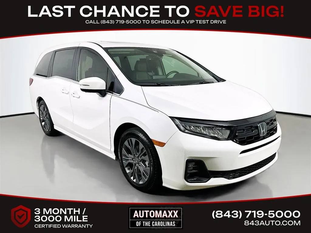 White 2025 Honda Odyssey Touring for sale in Summerville, SC