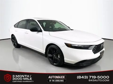 White 2025 Honda Accord Hybrid Sport-L for sale in Summerville, SC