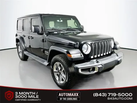Black 2021 Jeep Wrangler Unlimited Sahara for sale in Summerville, SC