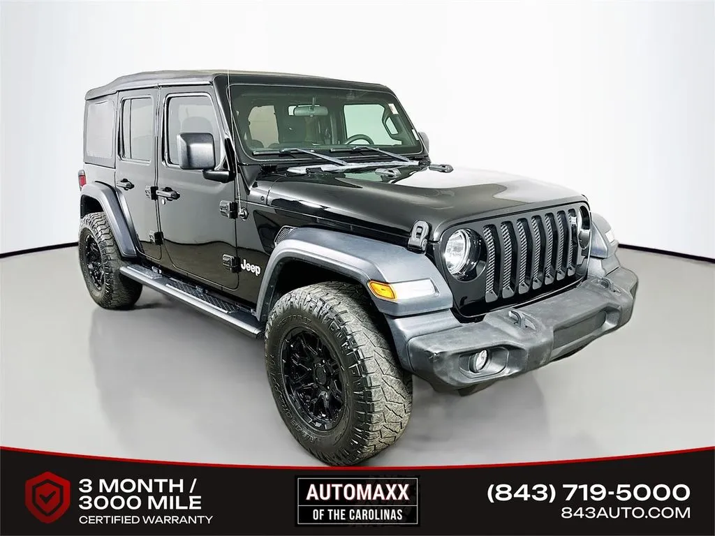 Black 2018 Jeep Wrangler Unlimited Sport for sale in Summerville, SC