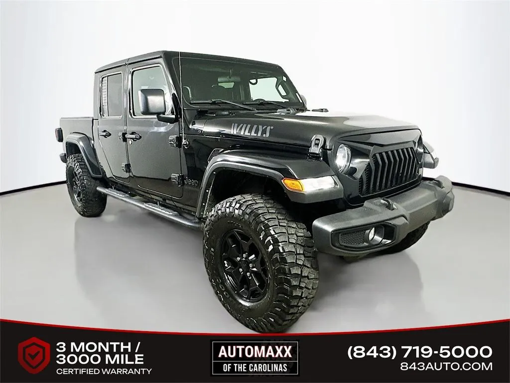 Black 2022 Jeep Gladiator Willys for sale in Summerville, SC