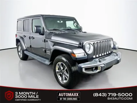Gray 2018 Jeep Wrangler Unlimited Sahara for sale in Summerville, SC
