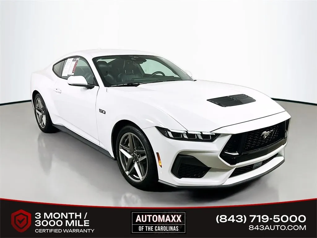 White 2024 Ford Mustang GT Premium for sale in Summerville, SC
