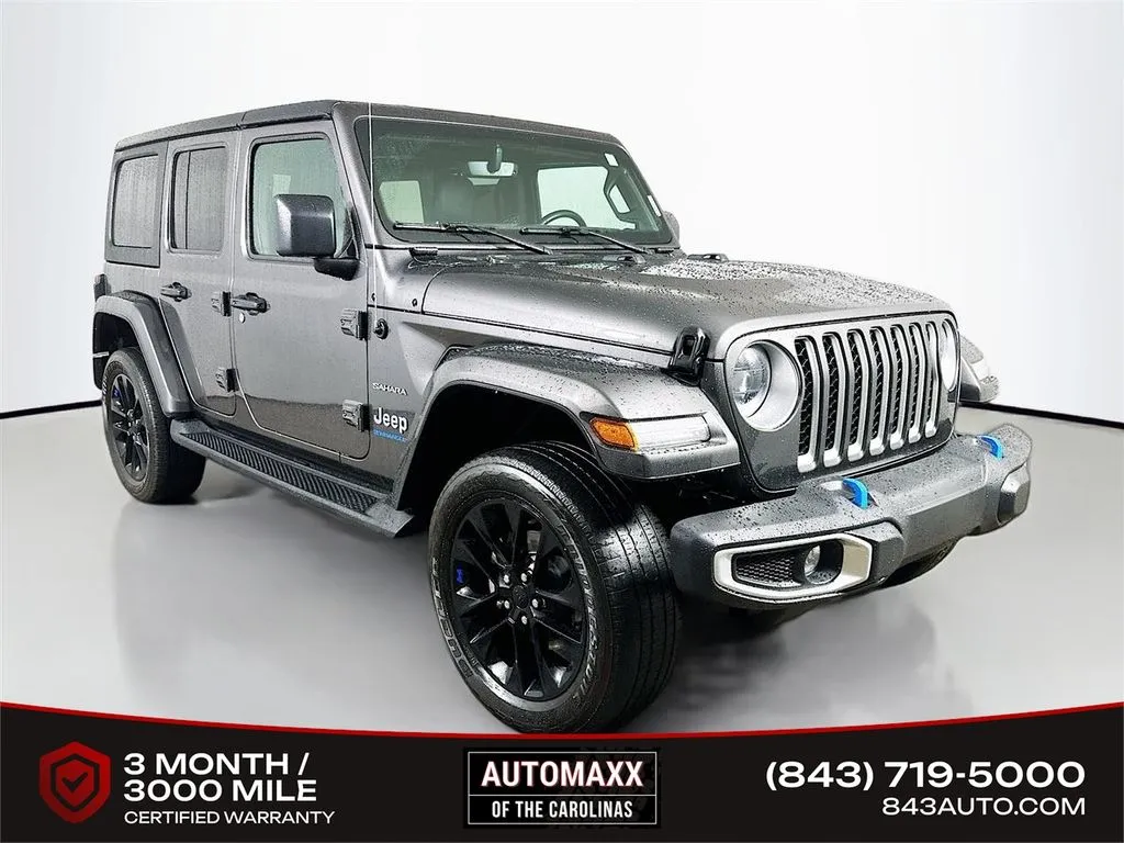 Gray 2023 Jeep Wrangler Sahara 4xe for sale in Summerville, SC