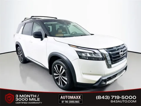 White 2023 Nissan Pathfinder Platinum for sale in Summerville, SC
