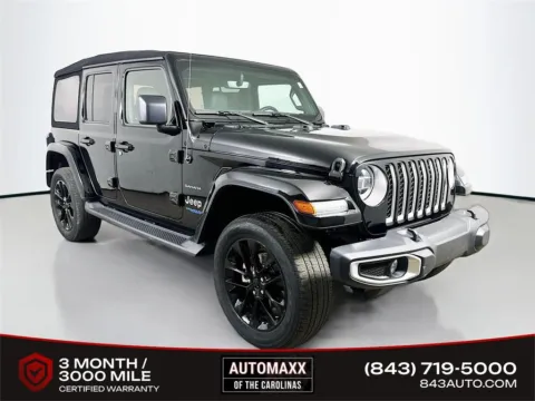Black 2021 Jeep Wrangler Unlimited Sahara 4xe for sale in Summerville, SC