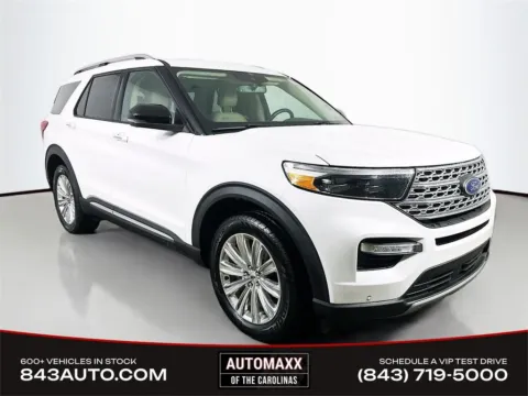 White 2021 Ford Explorer Limited for sale in Summerville, SC