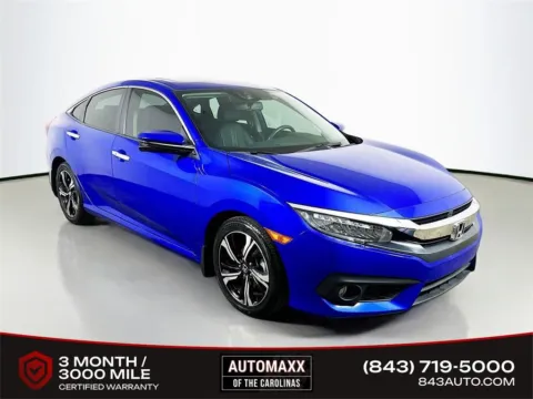Blue 2017 Honda Civic Touring for sale in Summerville, SC