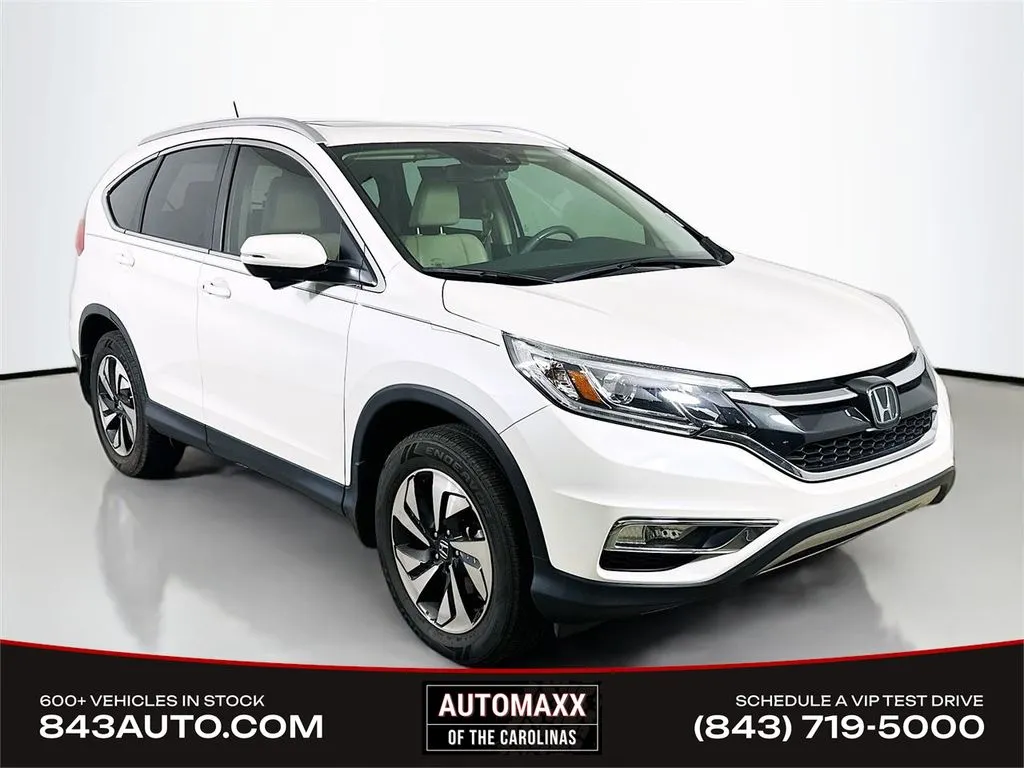 White 2015 Honda CR-V Touring for sale in Summerville, SC