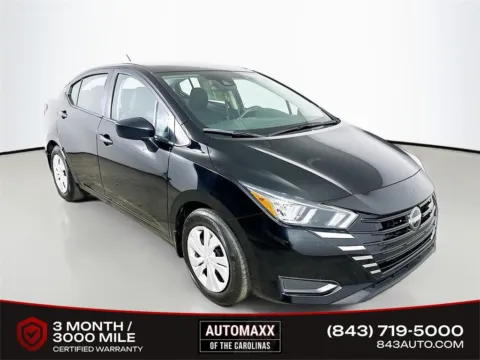 Black 2024 Nissan Versa 1.6 S for sale in Summerville, SC