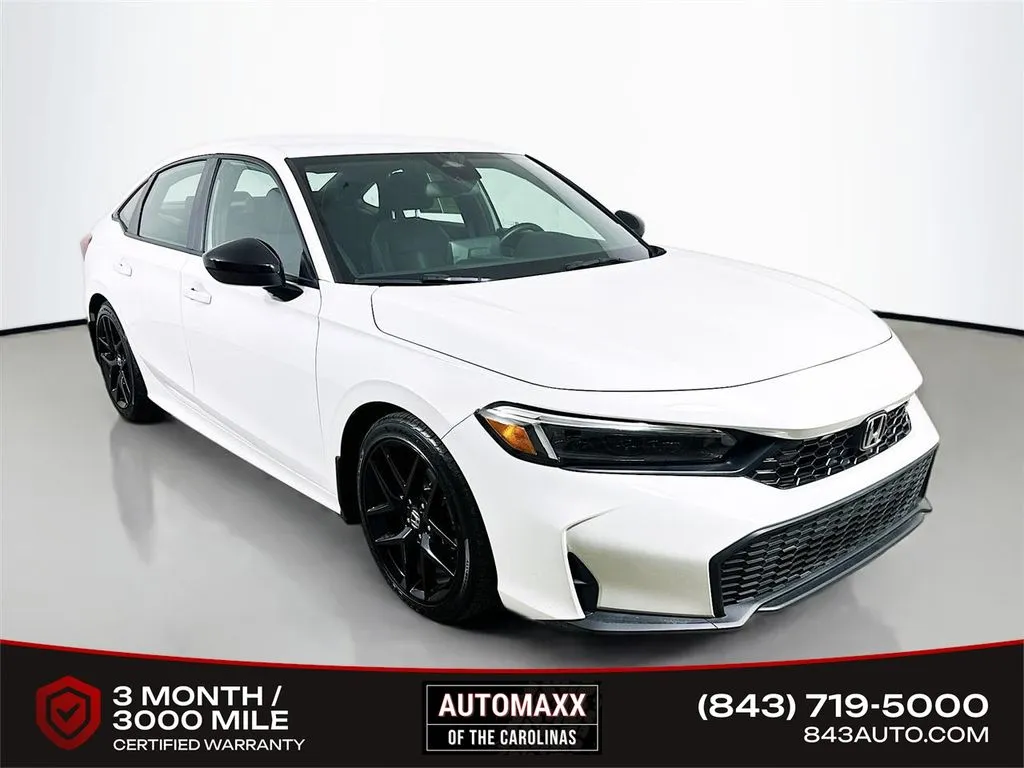 White 2025 Honda Civic Sport for sale in Summerville, SC