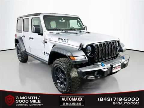 Silver 2023 Jeep Wrangler Willys 4xe for sale in Summerville, SC
