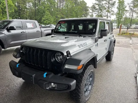 Silver 2023 Jeep Wrangler Willys 4xe for sale in Summerville, SC