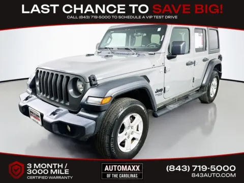 Another view of 2021 Jeep Wrangler Unlimited Sport S for sale in Summerville, SC at Automaxx of the Carolinas