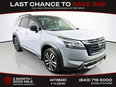 Black 2023 Nissan Pathfinder Platinum for sale in Summerville, SC