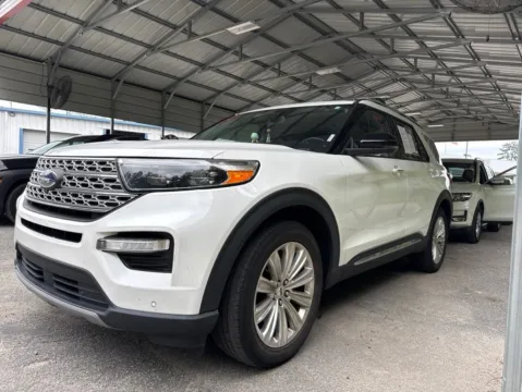 White 2022 Ford Explorer Limited for sale in Summerville, SC