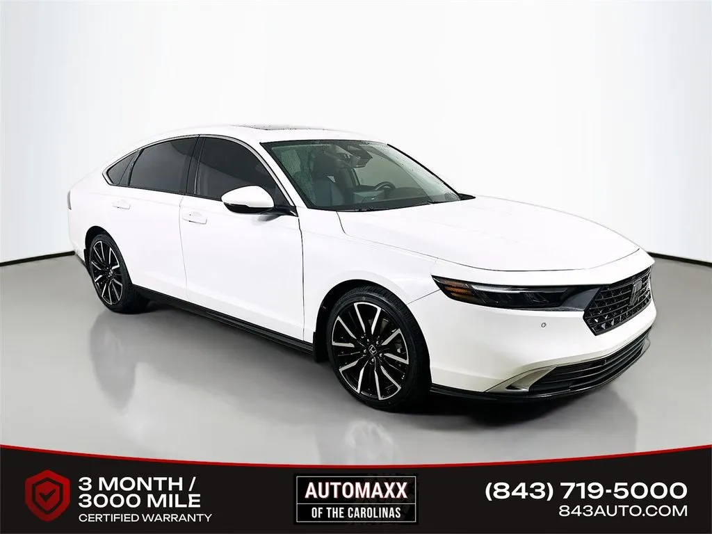 White 2023 Honda Accord Hybrid Touring for sale in Summerville, SC