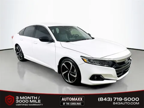 White 2022 Honda Accord Sport for sale in Summerville, SC