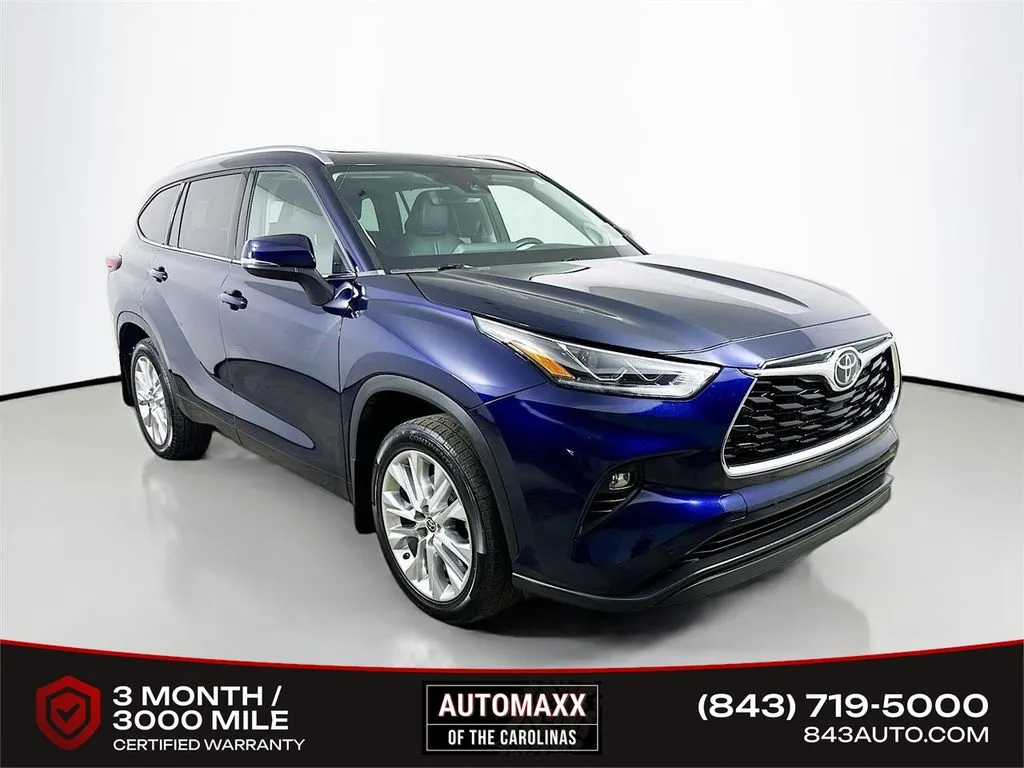 Blue 2023 Toyota Highlander Limited for sale in Summerville, SC