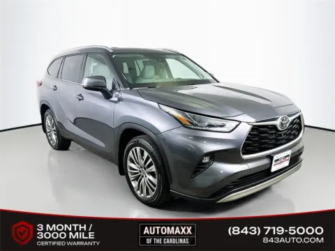 Gray 2021 Toyota Highlander Platinum for sale in Summerville, SC