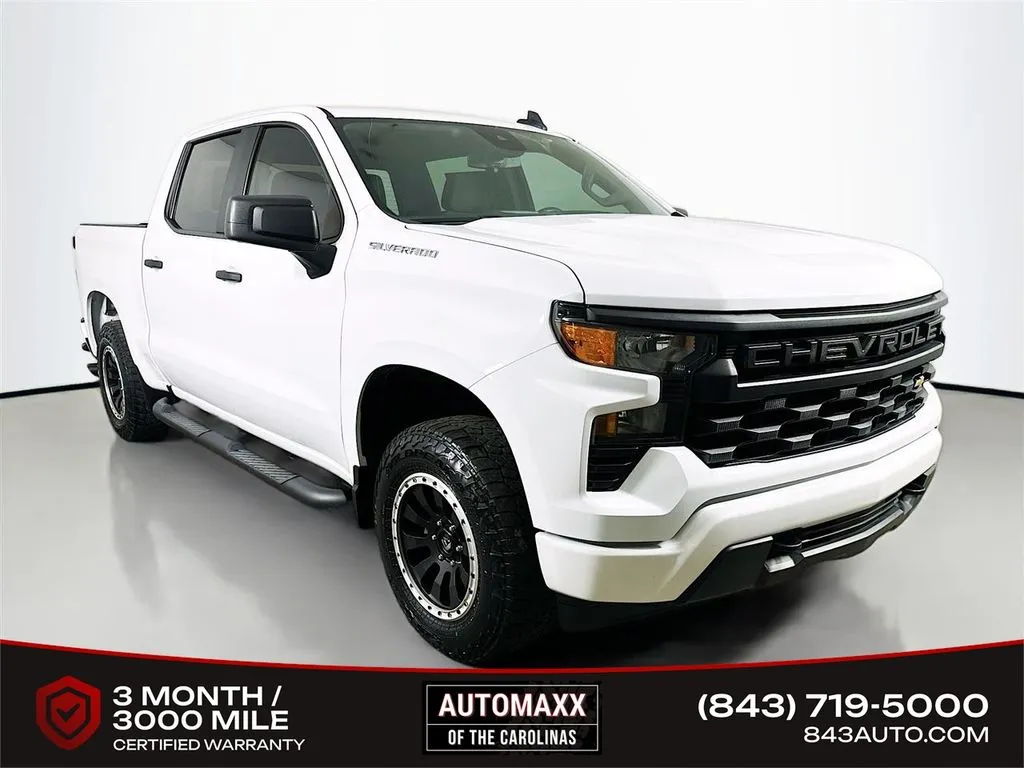 White 2023 Chevrolet Silverado 1500 Custom for sale in Summerville, SC