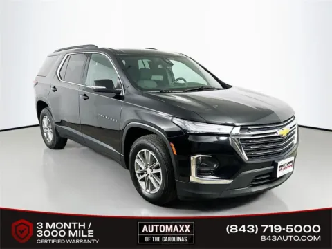 Black 2022 Chevrolet Traverse LT for sale in Summerville, SC