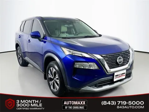 Blue 2021 Nissan Rogue SV for sale in Summerville, SC