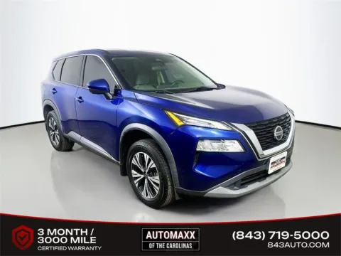 Blue 2021 Nissan Rogue SV for sale in Summerville, SC