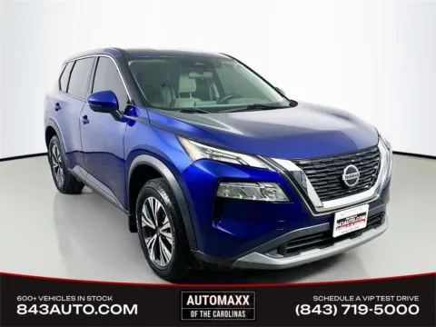 Blue 2021 Nissan Rogue SV for sale in Summerville, SC