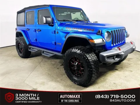 Blue 2021 Jeep Wrangler Unlimited Rubicon for sale in Summerville, SC